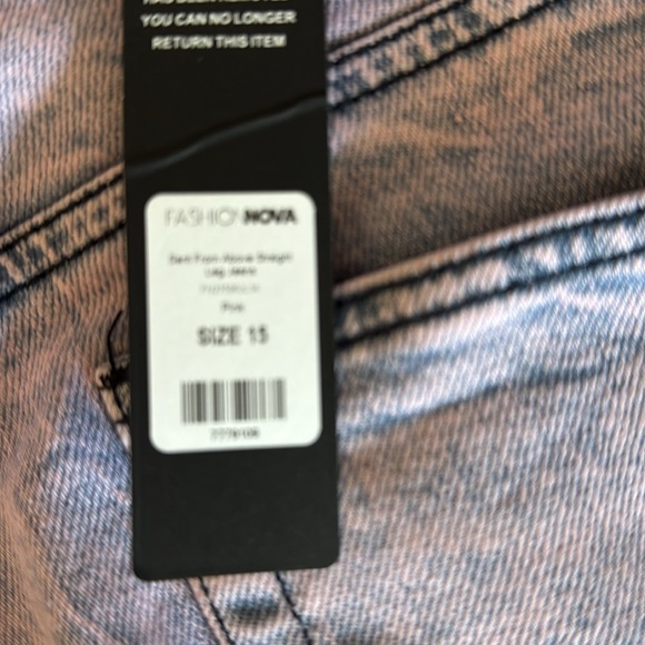 Fashion Nova Sent‎ From Above  Straight Leg Jeans- NWT- retail 39.99 - Picture 11 of 11